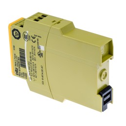 1 pcs - Pilz Single/Dual-Channel Safety Switch/Interlock Safety Relay, 24V ac/dc, 2 Safety Contacts