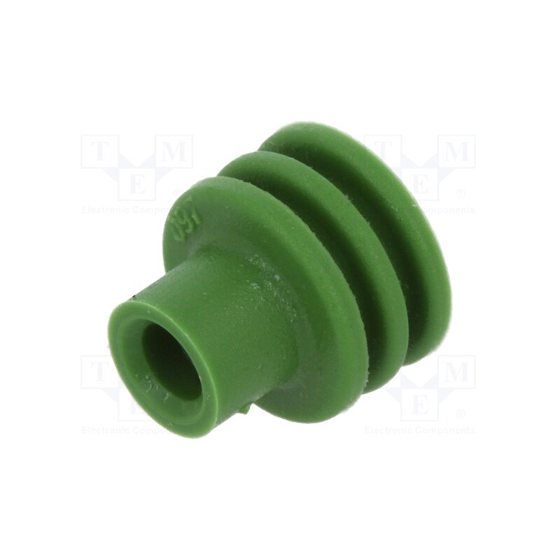 50 pcs : 15324982 - Accessories: gasket for wire, Weather Pack, green, 2.03÷2.85mm