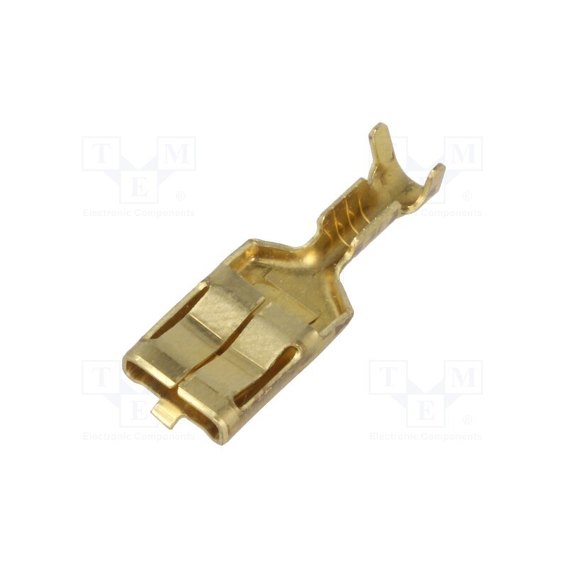 50 pcs : 1544503-1 - Terminal: flat, 6.3mm, 0.8mm, female, 0.3÷1mm2, crimped, for cable