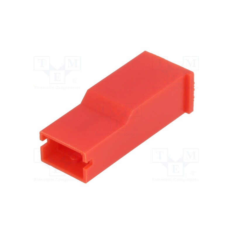 50 pcs : 154719-2 - Terminals cover, female, snap fastener, ways: 1, red