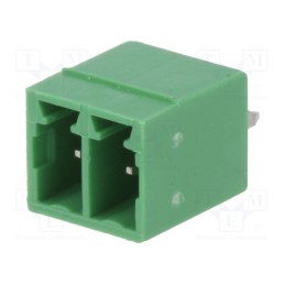 50 pcs : 15EDGVC-3.5-02P-14-00A(H) - Pluggable terminal block, 3.5mm, ways: 2, straight, socket, male