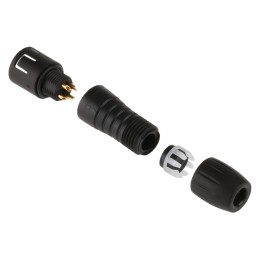 1 pcs - binder Circular Connector, 4 Contacts, Cable Mount, Subminiature Connector, Plug, Male, IP67, 620 Series