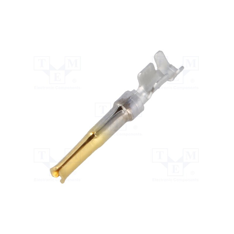 50 pcs : 166291-1 - Contact, female, copper alloy, gold-plated, 0.2÷0.56mm2, crimped