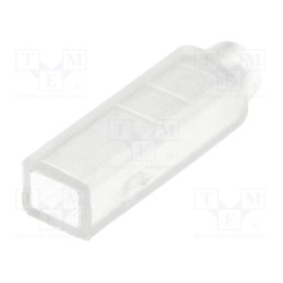 100 pcs : 16679W - Terminals cover, female, for push-on 2,8mm connectors, ways: 1