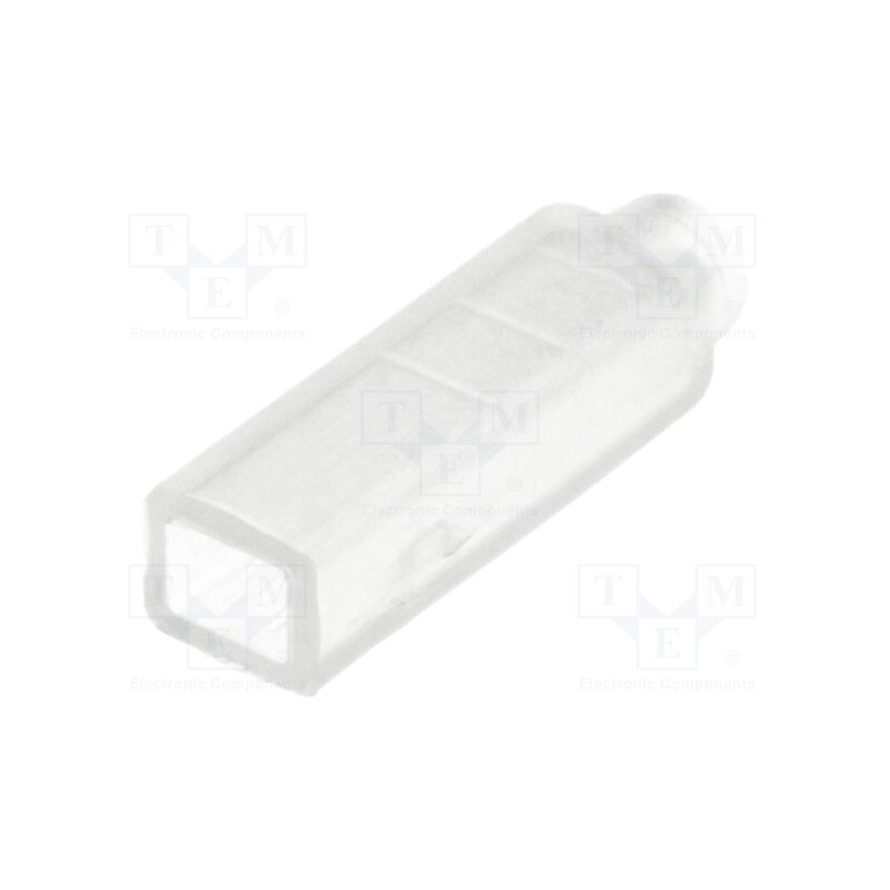 100 pcs : 16679W - Terminals cover, female, for push-on 2,8mm connectors, ways: 1