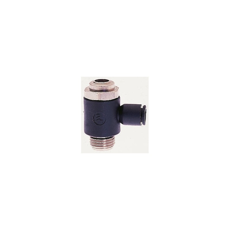 1 pcs - Legris 7011 Series Tube Flow Controller, 8mm Tube Inlet Port x G 1/8 Male Outlet Port