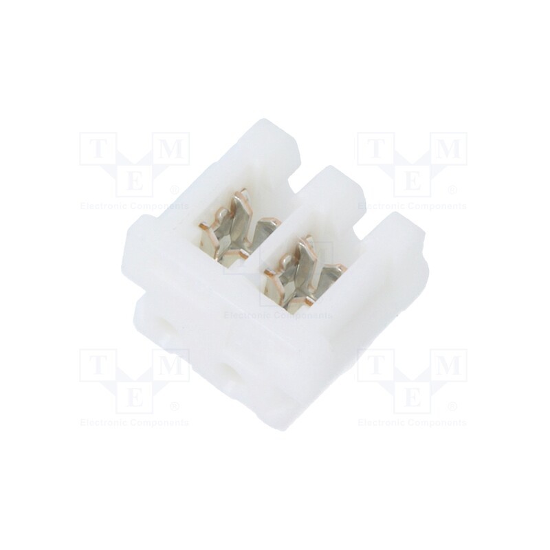 50 pcs : 173977-2 - Plug, wire-board, female, CT, 2mm, PIN: 2, IDC, for cable, AMP