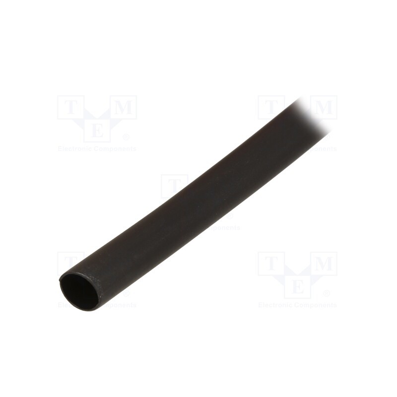 10 pcs : GBA090SNE - Heat shrink sleeve, glued, 3: 1, 9.5mm, L: 1m, black, polyolefine