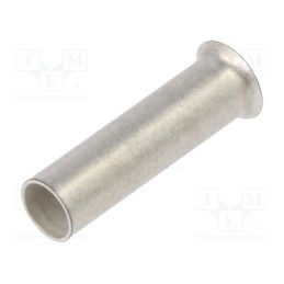 100 pcs : 216-104 - Tip: bootlace ferrule, non-insulated, 1.5mm2, 8mm, tinned, crimped