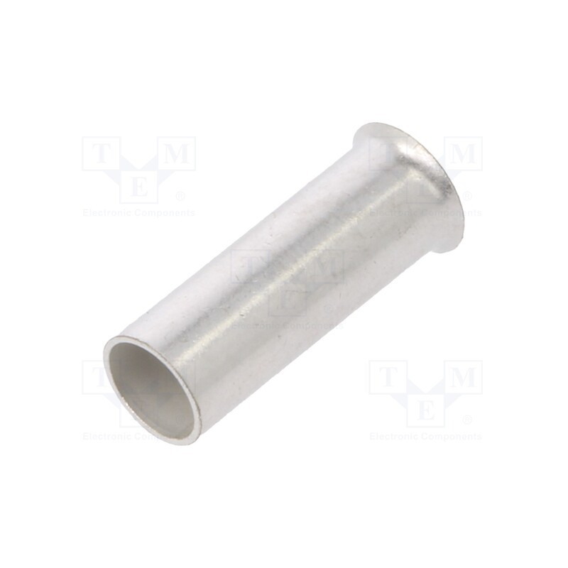 100 pcs : 216-107 - Tip: bootlace ferrule, non-insulated, 4mm2, 10mm, tinned, crimped