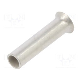 100 pcs : 216-121 - Tip: bootlace ferrule, non-insulated, 0.5mm2, 6mm, tinned, crimped