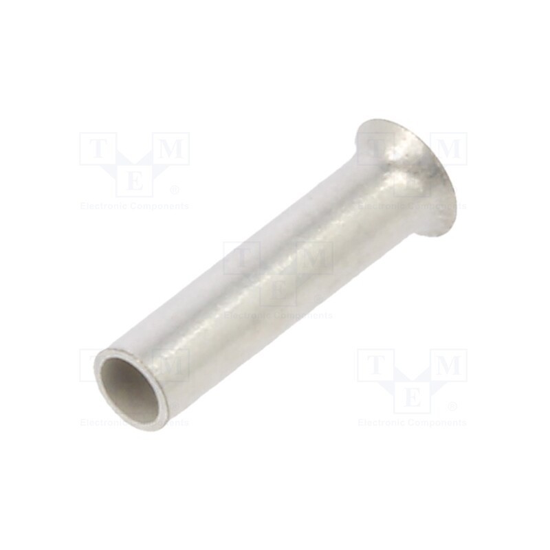 100 pcs : 216-121 - Tip: bootlace ferrule, non-insulated, 0.5mm2, 6mm, tinned, crimped