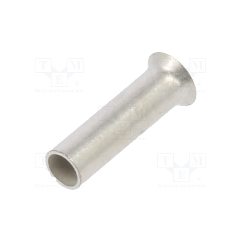 100 pcs : 216-122 - Tip: bootlace ferrule, non-insulated, 0.75mm2, 6mm, tinned