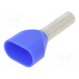 50 pcs : 216-1535 - Tip: bootlace ferrule, insulated,double, 2.5mm2, 10mm, tinned