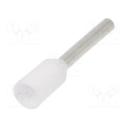 100 pcs : 216-201 - Tip: bootlace ferrule, insulated, 0.5mm2, 8mm, tinned, crimped