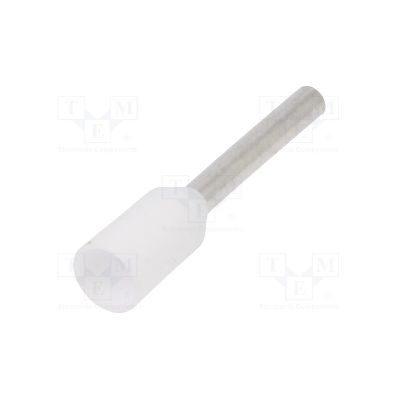 100 pcs : 216-201 - Tip: bootlace ferrule, insulated, 0.5mm2, 8mm, tinned, crimped