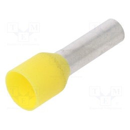50 pcs : 216-208 - Tip: bootlace ferrule, insulated, 6mm2, 12mm, tinned, crimped