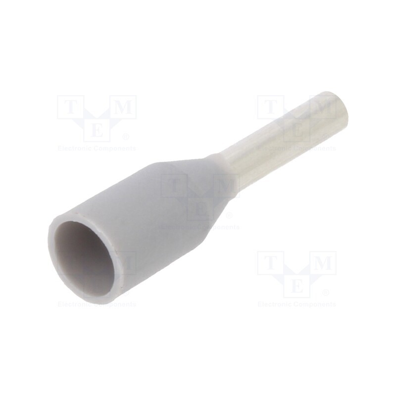 100 pcs : 216-222 - Tip: bootlace ferrule, insulated, 0.75mm2, 6mm, tinned, crimped