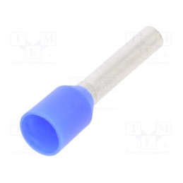 100 pcs : 216-266 - Tip: bootlace ferrule, insulated, 2.5mm2, 12mm, tinned, crimped