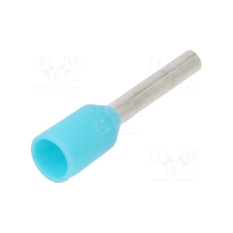 100 pcs : 216-322 - Tip: bootlace ferrule, insulated, 0.34mm2, 6mm, tinned, crimped