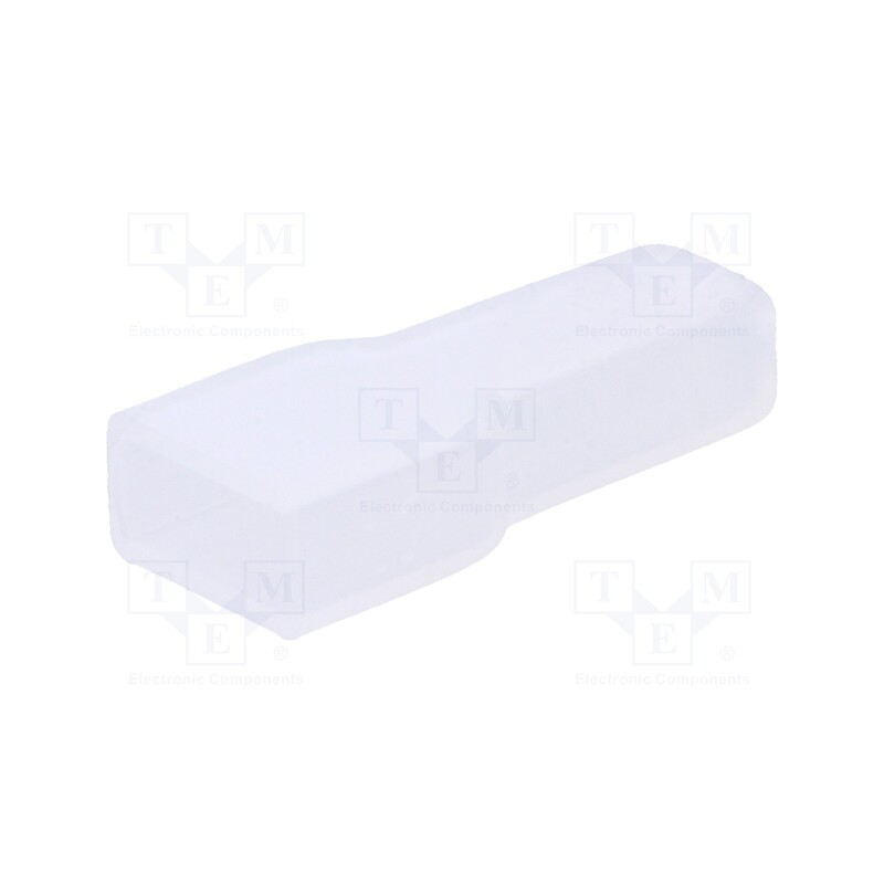 50 pcs : 2-180930-0 - Terminals cover, female, for push-on 6.3mm connectors, ways: 1