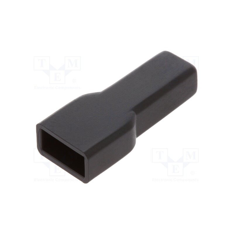 50 pcs : 2-180930-5 - Terminals cover, female, for push-on 6.3mm connectors, ways: 1