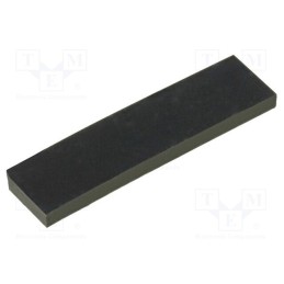 10 pcs : FIX-SF-200515 - Self-adhesive foot, H: 1.5mm, black, rubber, W: 20mm, L: 5mm