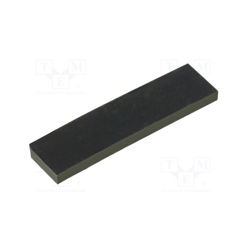 10 pcs : FIX-SF-200515 - Self-adhesive foot, H: 1.5mm, black, rubber, W: 20mm, L: 5mm