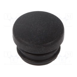 10 pcs : FIX-MHD-6.5 - Stopper, elastomer thermoplastic TPE, Øhole: 6.9mm, H: 5.7mm