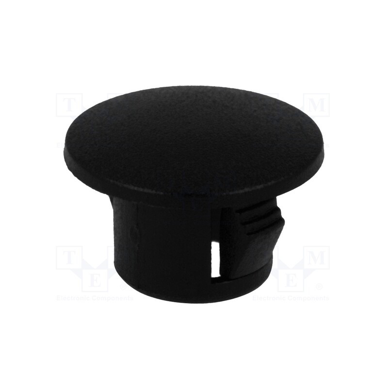 10 pcs : FIX-M07 - Stopper, polyamide, Wall thick: 0.8÷1.8mm, Øhole: 7mm, H: 7mm, black