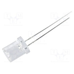 10 pcs : OS5YPM83C1A - LED, 8mm, yellow, 250÷500mcd, 120°, Front: recessed, 1.8÷2.6V