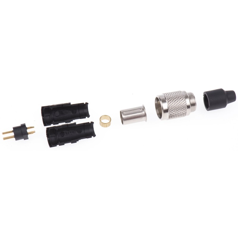 1 pcs - binder Circular Connector, 3 Contacts, Cable Mount, M9 Connector, Plug, Male, IP40, 711 Series