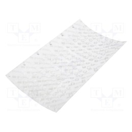 10 pcs : 783-C - Self-adhesive foot, Ø: 6.4mm, H: 1.6mm, transparent, polyurethane