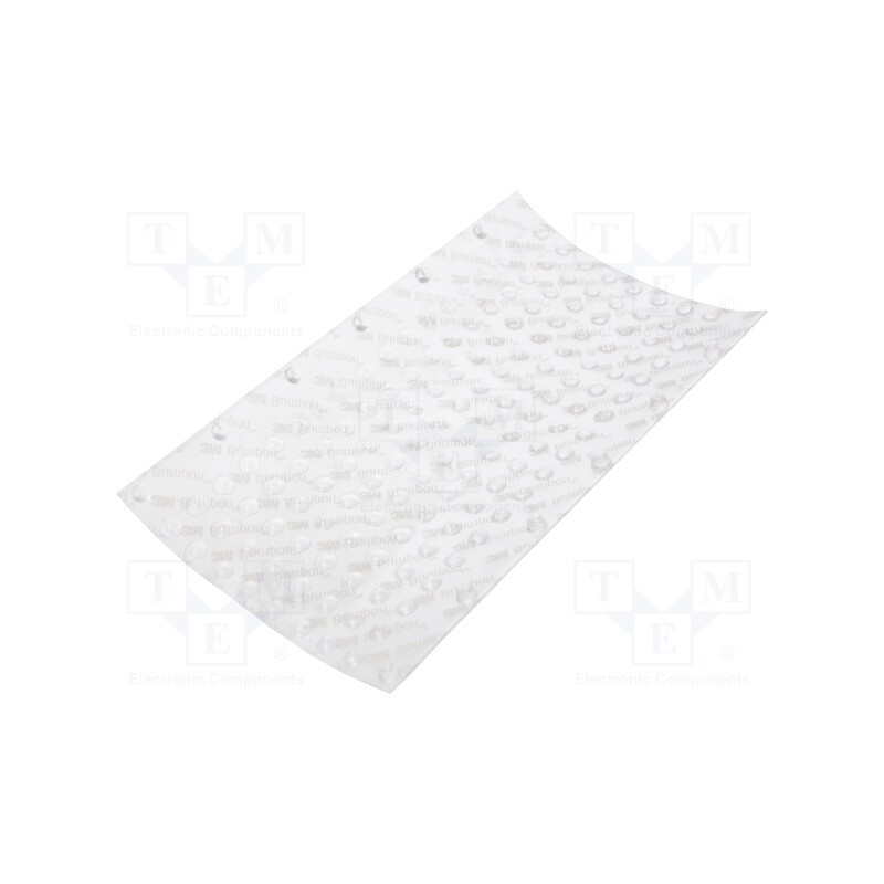 10 pcs : 783-C - Self-adhesive foot, Ø: 6.4mm, H: 1.6mm, transparent, polyurethane