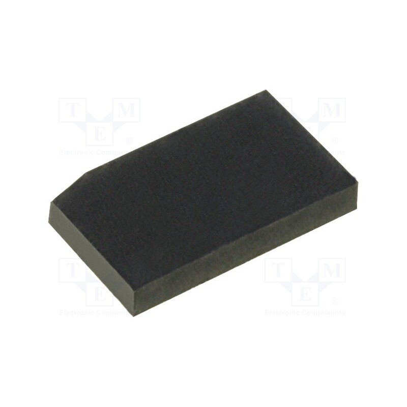 10 pcs : FIX-SF-100616 - Self-adhesive foot, H: 1.6mm, black, rubber, W: 9.9mm, L: 6mm