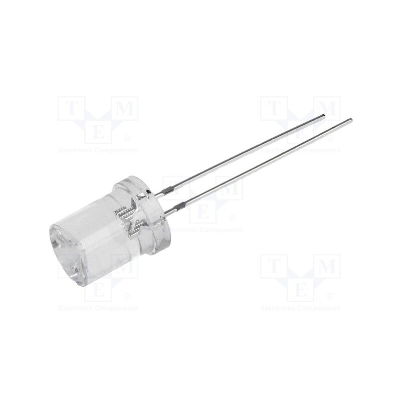 10 pcs : OSV5YL83C1A - LED, 8mm, violet, 10÷20mcd, 120°, Front: recessed, 1.8÷2.6V