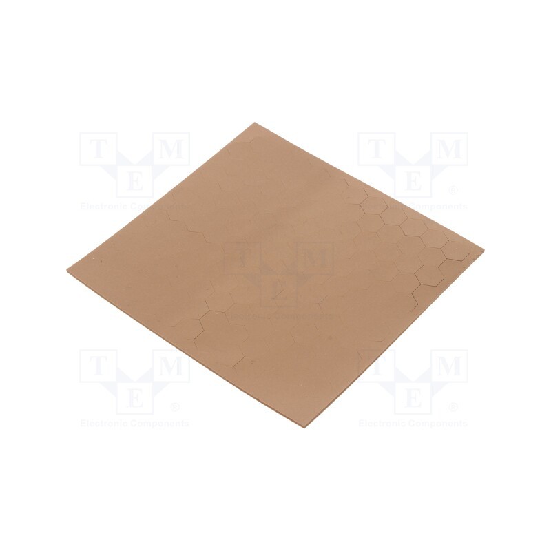 10 pcs : 7100000758 - Self-adhesive foot, H: 1.6mm, brown, polyurethane, Dim: 11x11mm