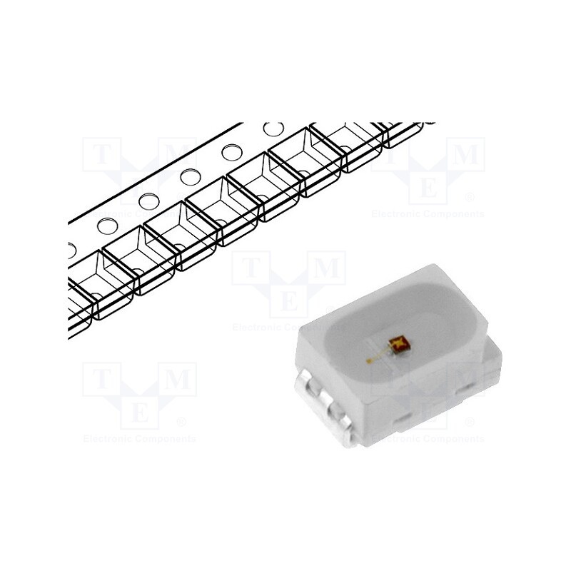 20 pcs : OF-SMD3020Y - LED, SMD, 3020, yellow, 210÷280mcd, 3x2x1.3mm, 120°, 1.8÷2V, 20mA