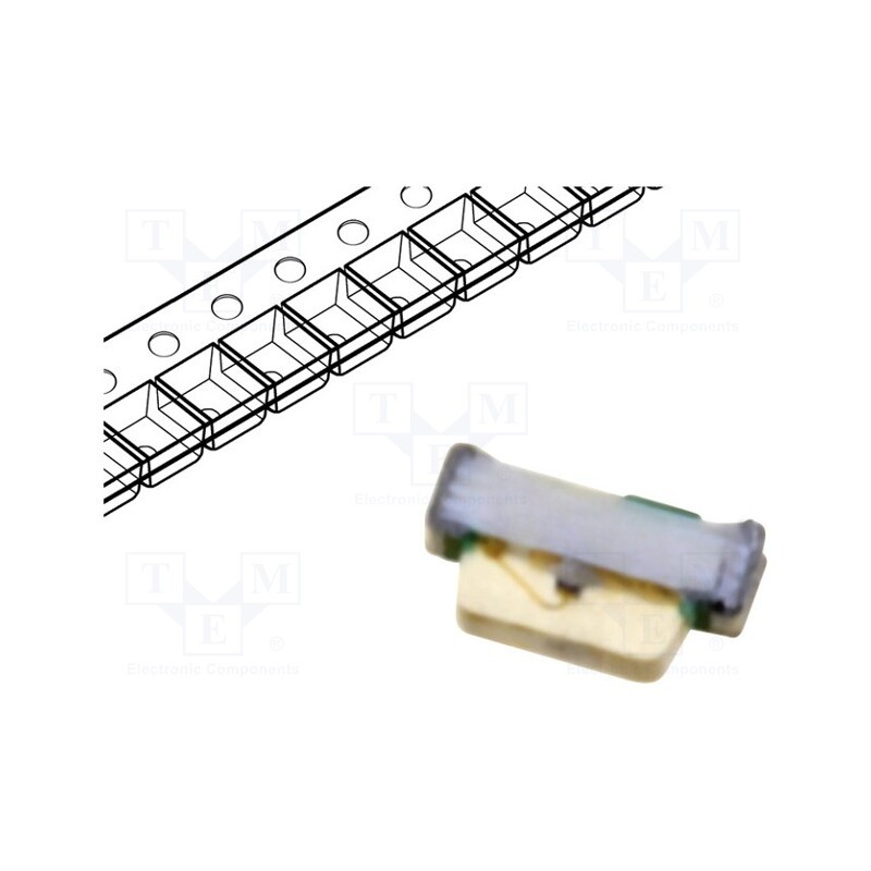20 pcs : KPGA-1602SEC-KA - LED, SMD, 1602, orange, 40÷120mcd, 1.6x0.9x0.2mm, 2.05÷2.4V, 20mA