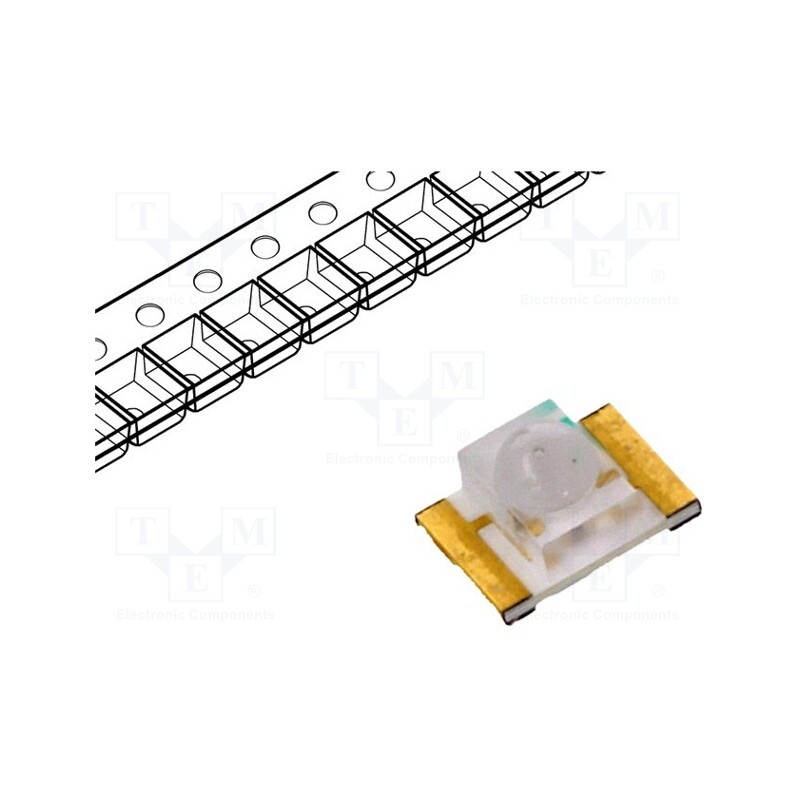 20 pcs : OSG8322441E - LED, SMD, 1210, yellow green, 100÷150mcd, 3.2x2.4x1.85mm, 35°, 20mA