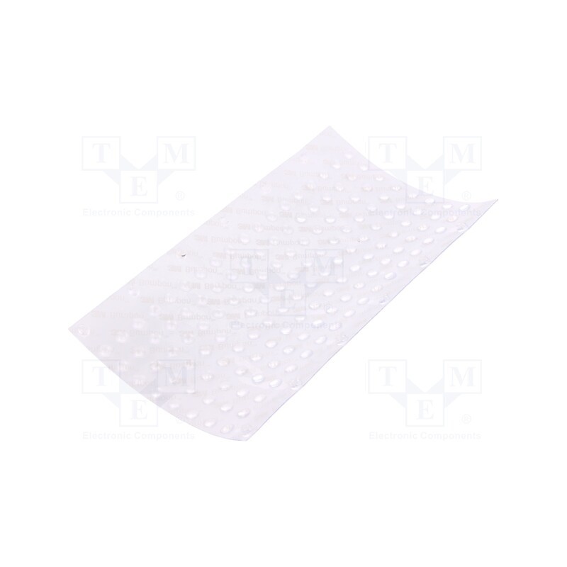 10 pcs : 7000002016 - Self-adhesive foot, H: 1.9mm, transparent, polyurethane, Bumpon