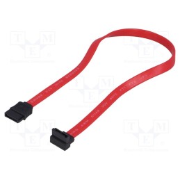 10 pcs : 50471 - Cable: SATA, SATA L-Type angled plug,SATA L-Type plug, 0.35m