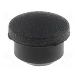 10 pcs : FIX-MHD-5.5 - Stopper, elastomer thermoplastic TPE, Øhole: 5.6mm, H: 5mm, black