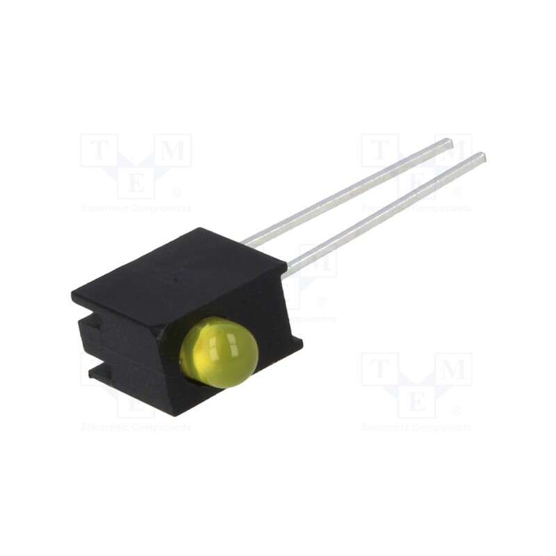 10 pcs : OPL-3004YD-60-H1A - LED, in housing, yellow, 3mm, No.of diodes: 1, 20mA, 60°, 2.1÷2.5V
