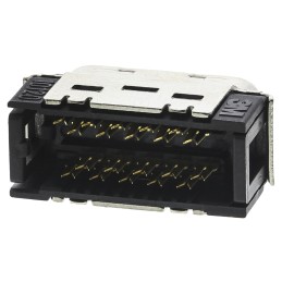 1 pcs - 3M 101 20 Way Right Angle Cable Mount D-sub Connector Plug, 1.27mm Pitch