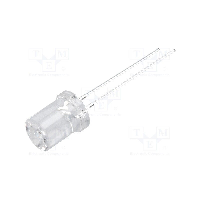 10 pcs : OS5OPM83C1A - LED, 8mm, orange, 250÷500mcd, 120°, Front: recessed, 1.8÷2.6V