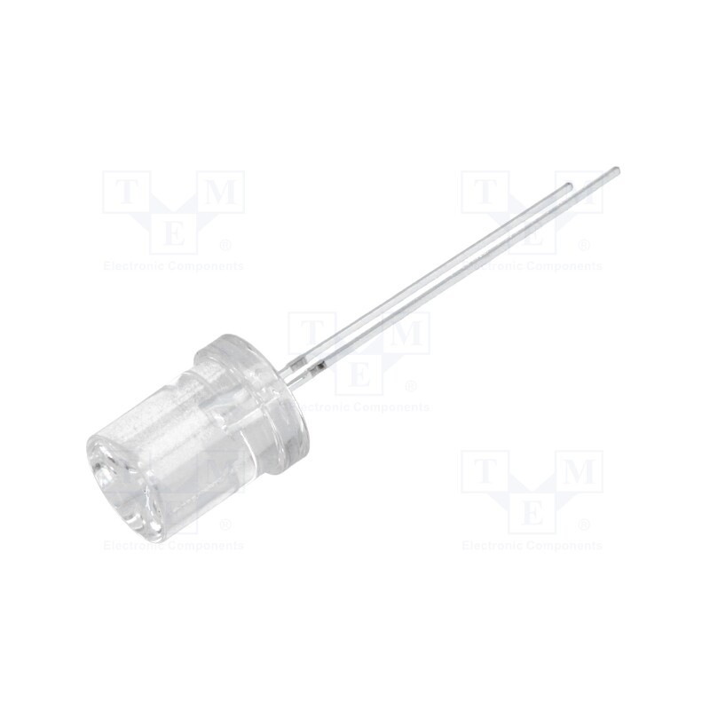 10 pcs : OSY5PA83C1A - LED, 8mm, yellow, 220÷300mcd, 120°, Front: recessed, 1.8÷2.6V