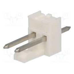 50 pcs : 22232021 - Socket, wire-board, male, KK 254, 2.54mm, PIN: 2, snapped-in, THT