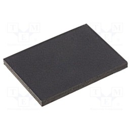 10 pcs : FIX-SF-201515 - Self-adhesive foot, H: 1.5mm, black, rubber, W: 20mm, L: 15mm