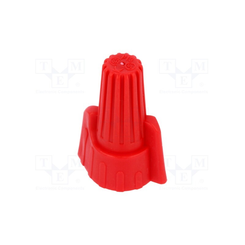 50 pcs : 2299507-1 - Quick splice, Twist Splice, 18AWG÷8AWG, screwed, red, max.105°C